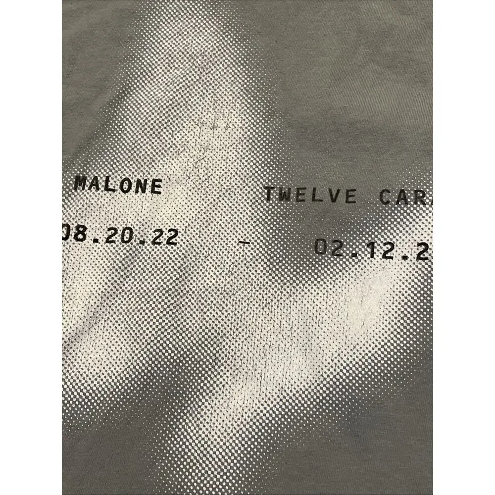 Post Malone Unisex T-Shirt: Butterfly (Ex-Tour) Twelve Carat Tour Medium